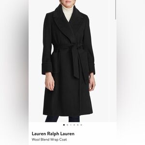 Lauren Ralph Lauren Classic Wool Blend Wrap Coat